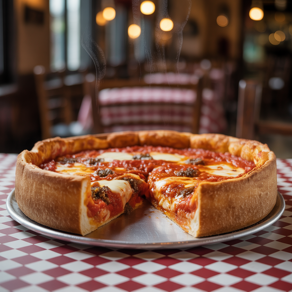 Chicago style pizza