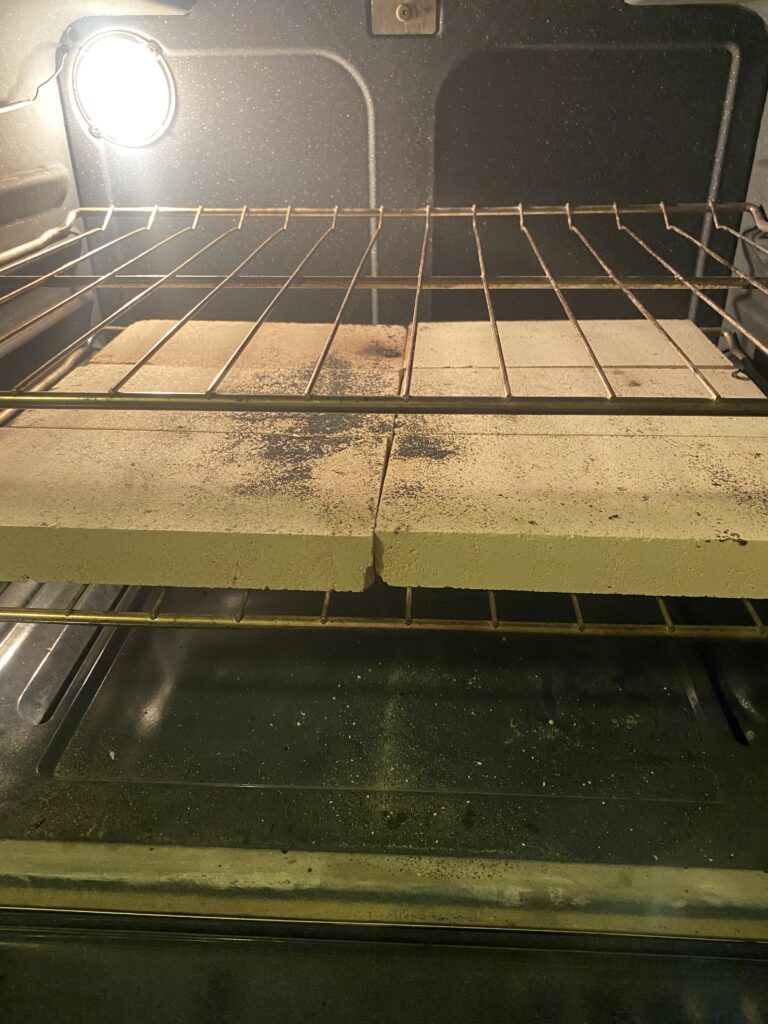 Pizza Stones get the crust golden brown and crispy