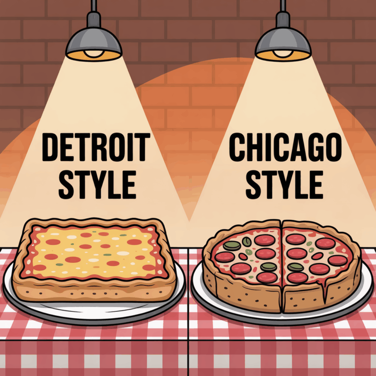 What Is The Difference Between Detroit And Chicago Style Pizza